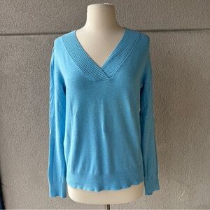 Soft Light Blue V-Neck Gap Sweater